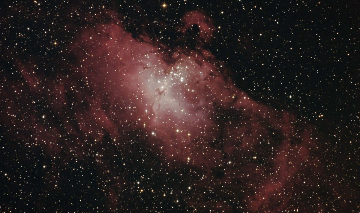 Adlernebel h-alpha , OIII und RGB dslr