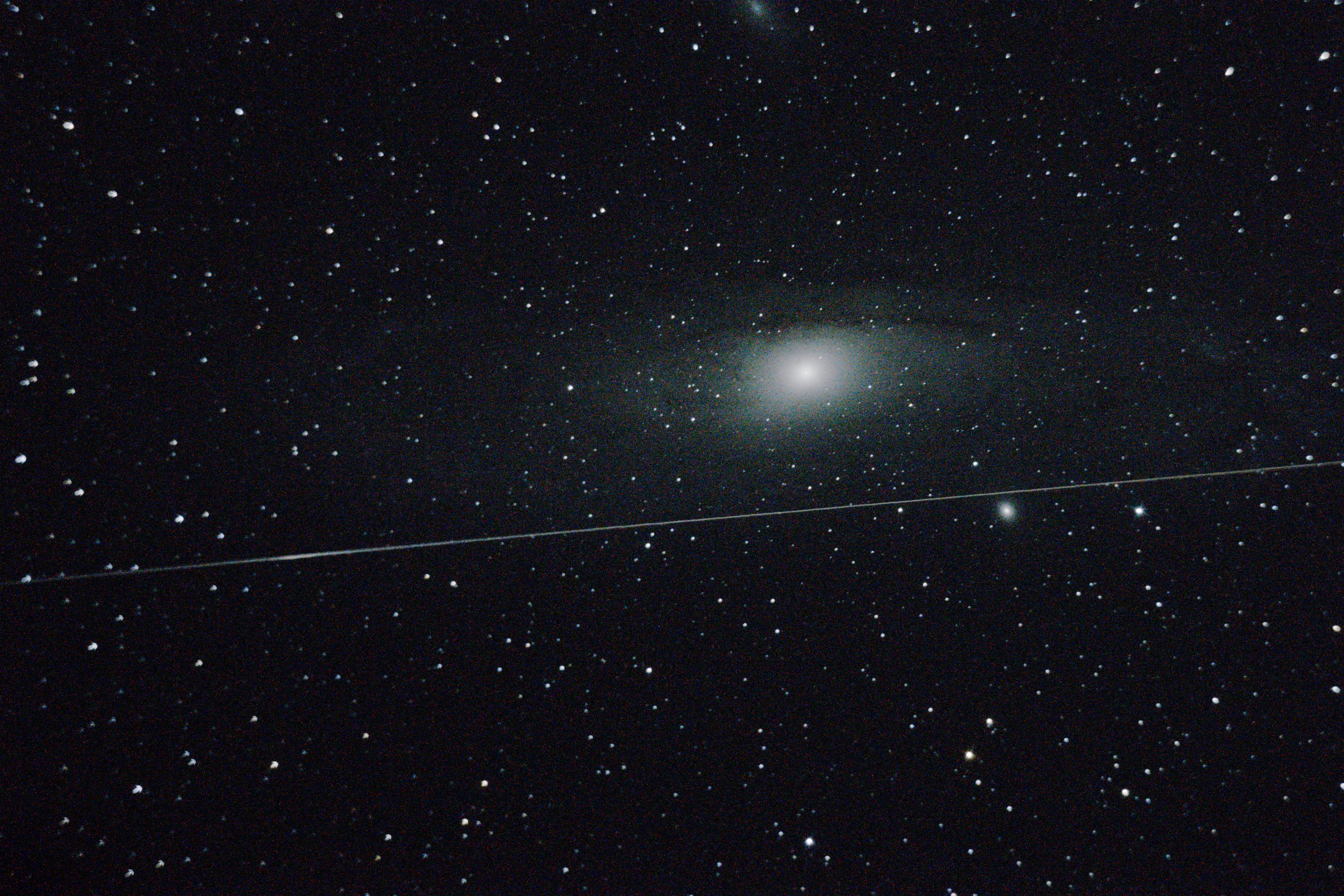 Andromeda mit Sternschnuppe