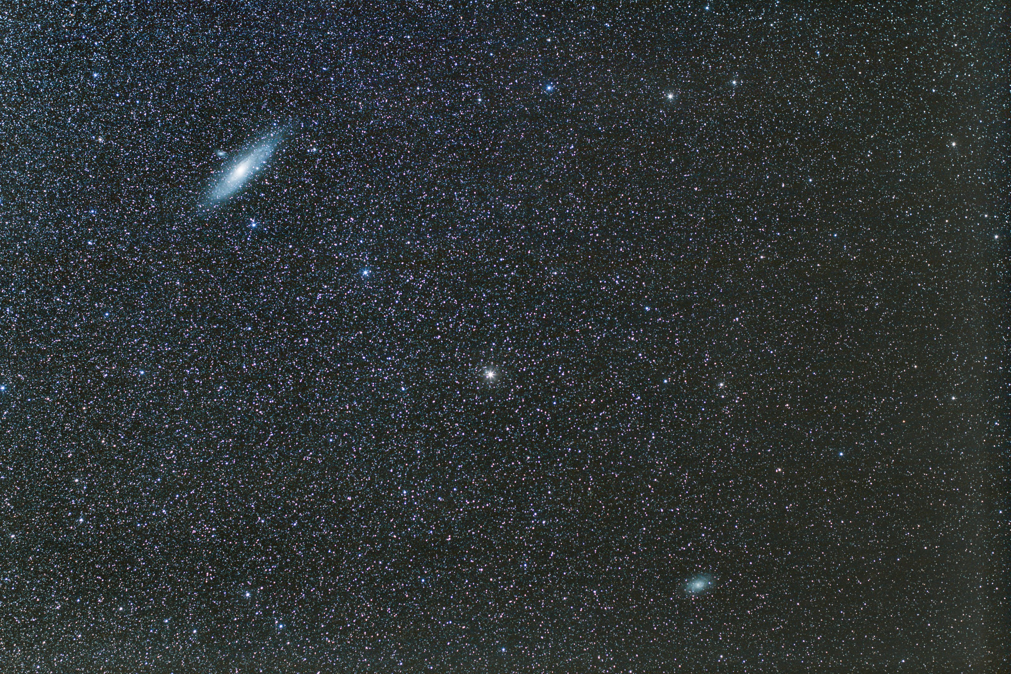 Andromeda und Dreiecksgalaxie bei 50mm