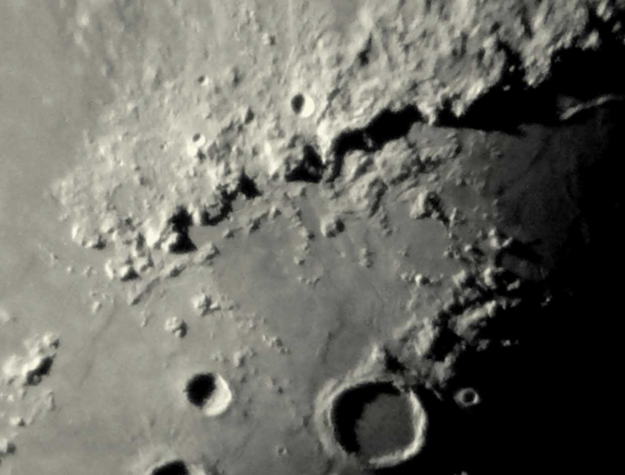 Apeninnus u. Clavius mit Schattenwurf
