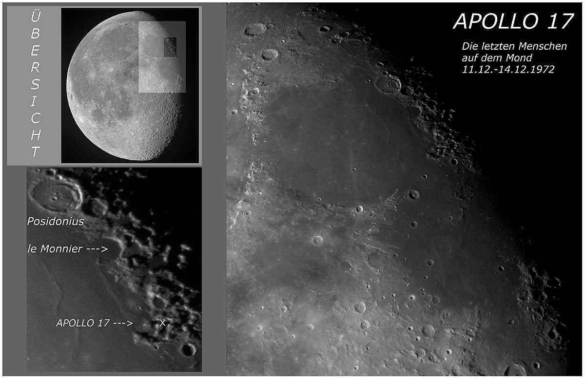 Apollo 17-die letzten Menschen auf dem Mond