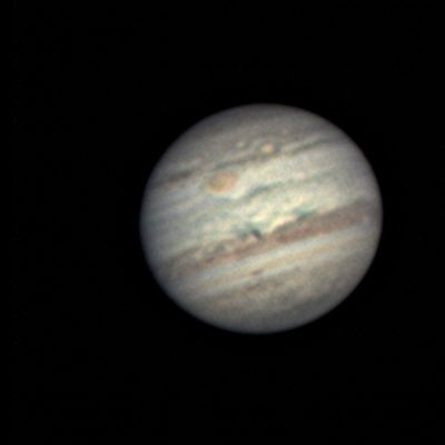 Blaue Wolke auf Jupiter?