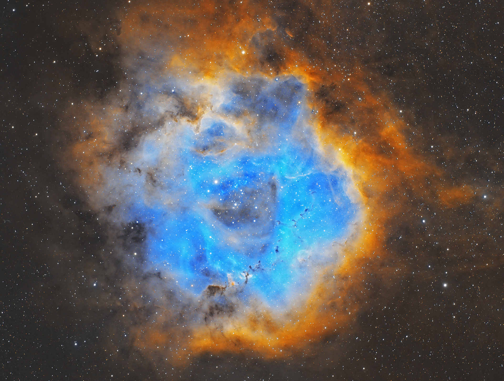 Burning Rosettenebula