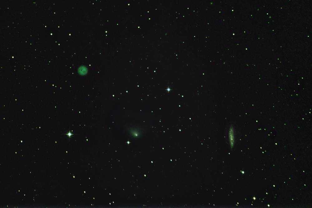 C/2014 S2 (PANSTARRS) zwischen Messier 97 und 108
