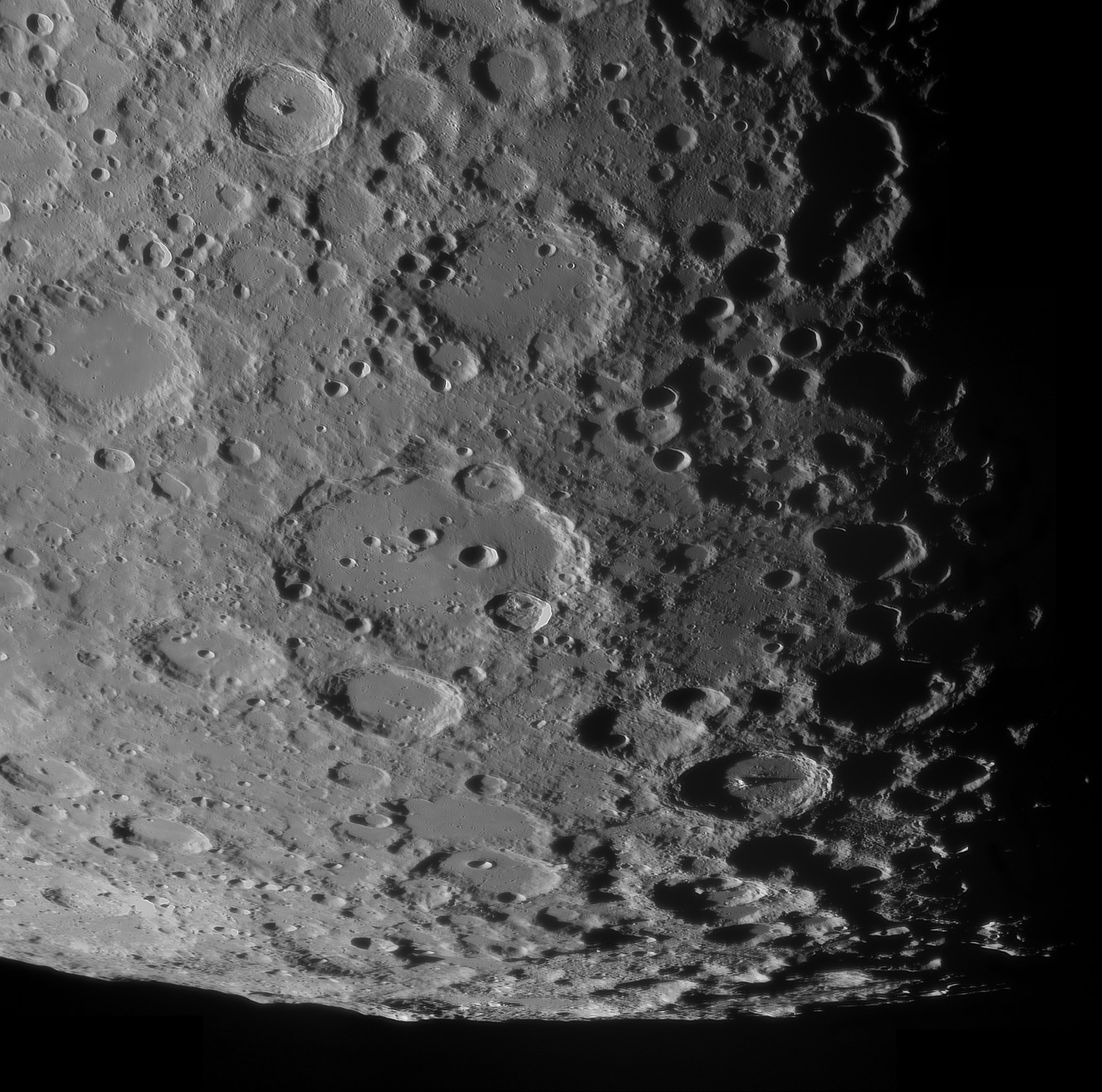 Clavius / Tycho  großes Mosaik !