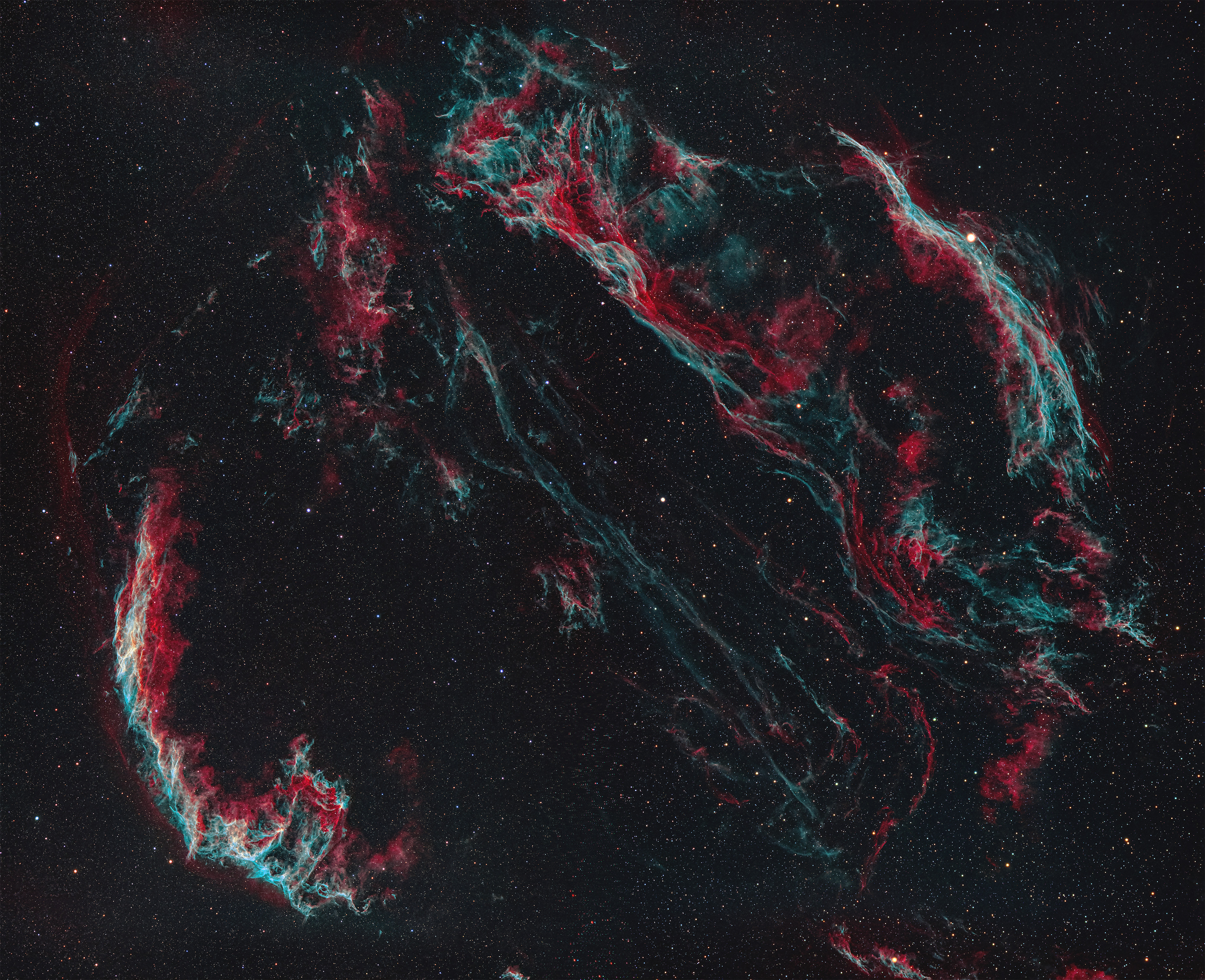 Cygnus loop mosaic - work in progress