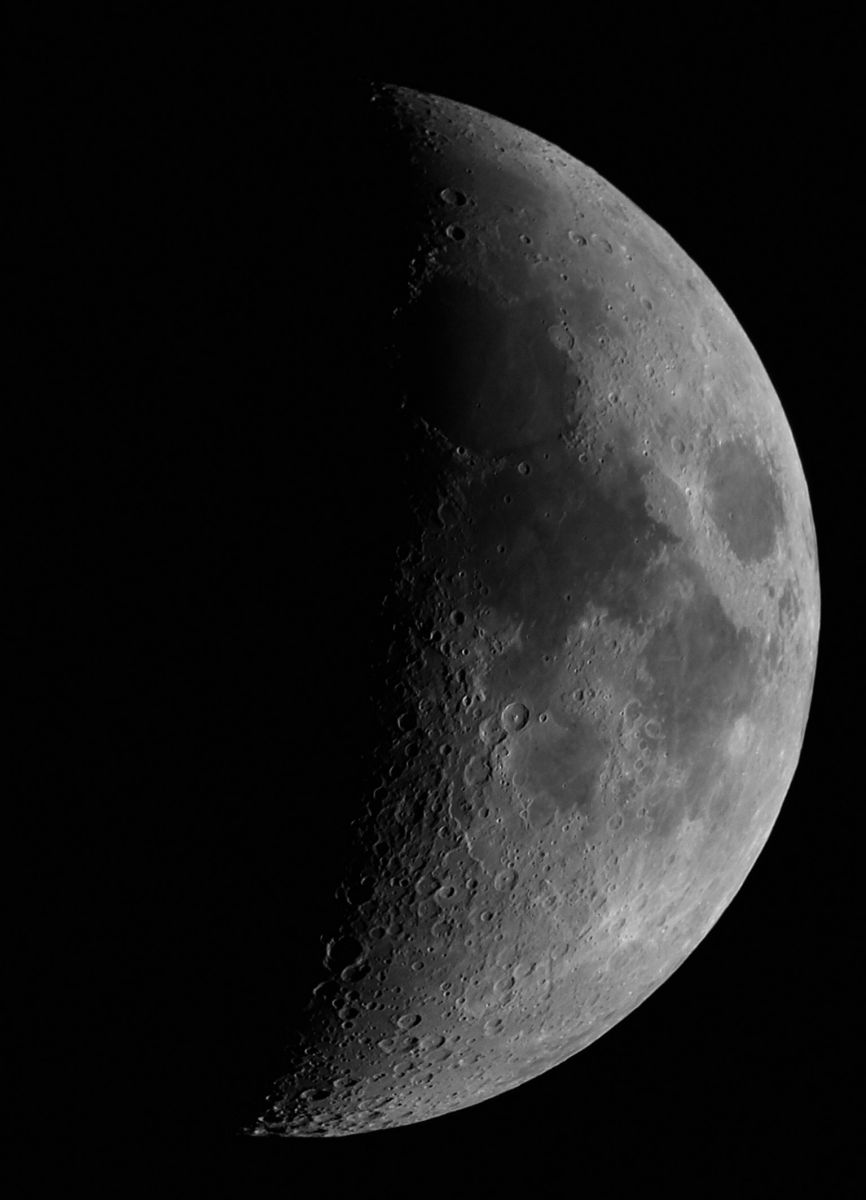 Der Mond geht auch mit dem Lidlskop