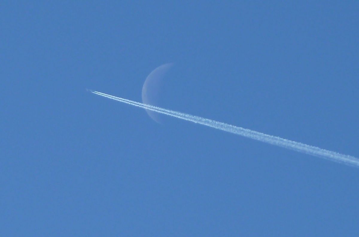 Der Mond heute Vormittag