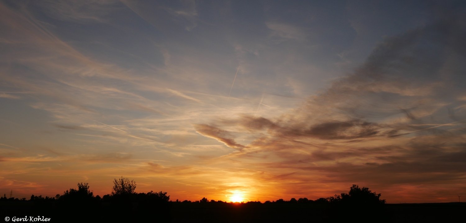 Der Sonnenuntergang vom 17. August 2025.