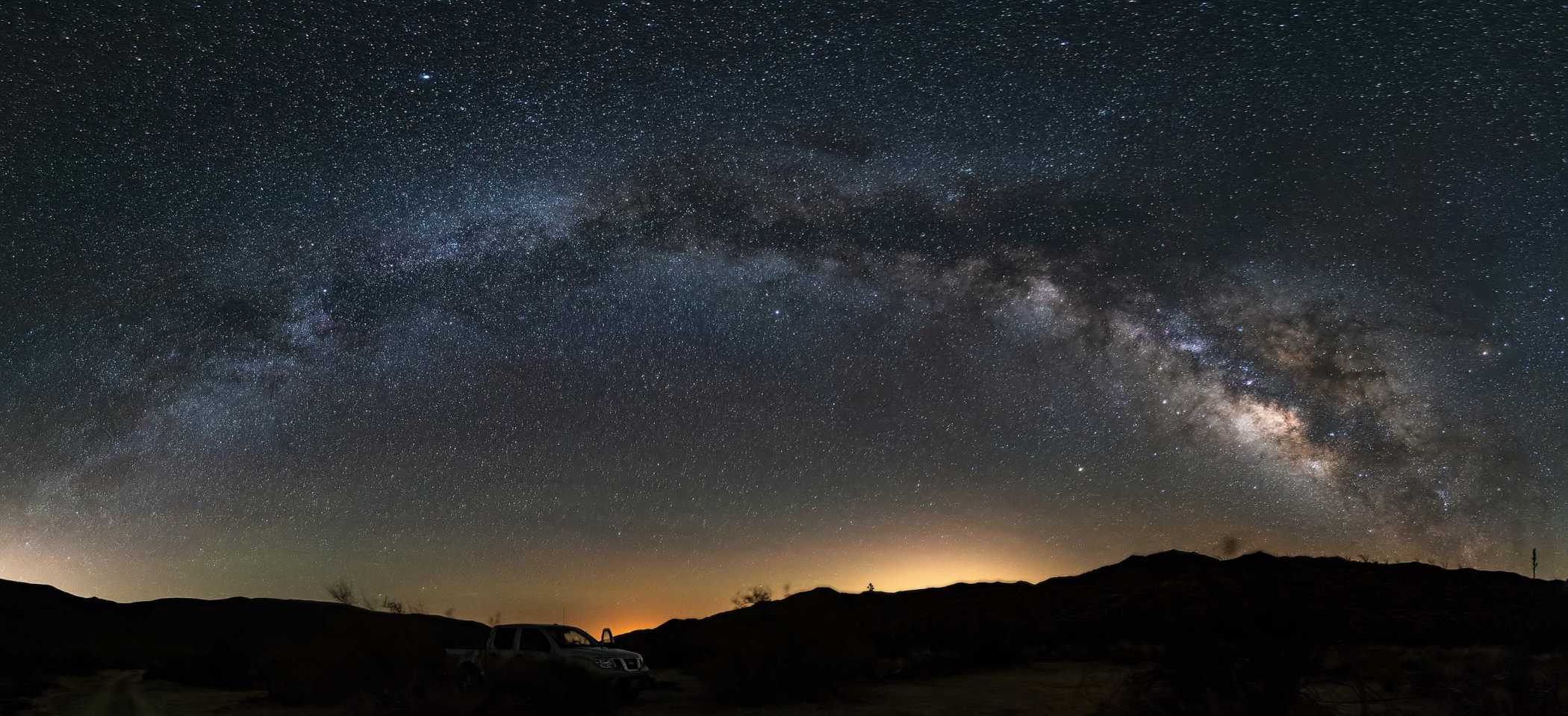 Desert Night with Milky Way