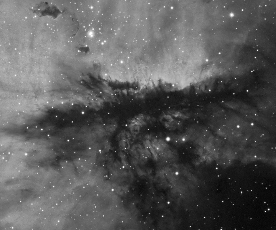 Detail in NGC 281  "Pacman"
