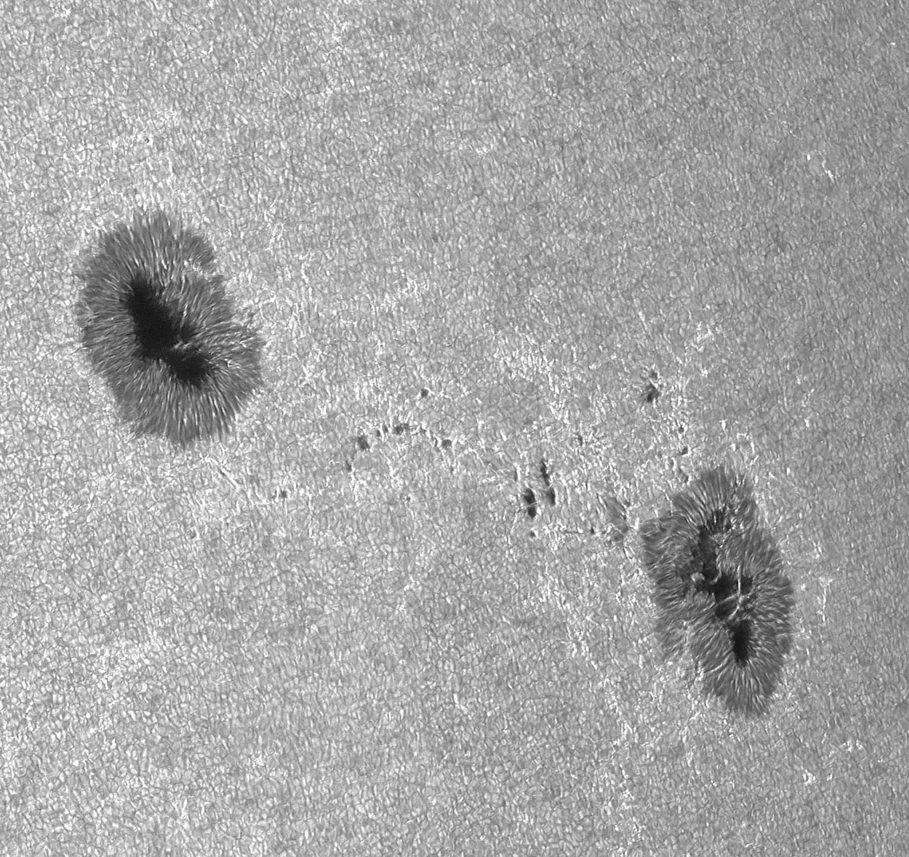 Die Sonne in KLine unter F=9750mm