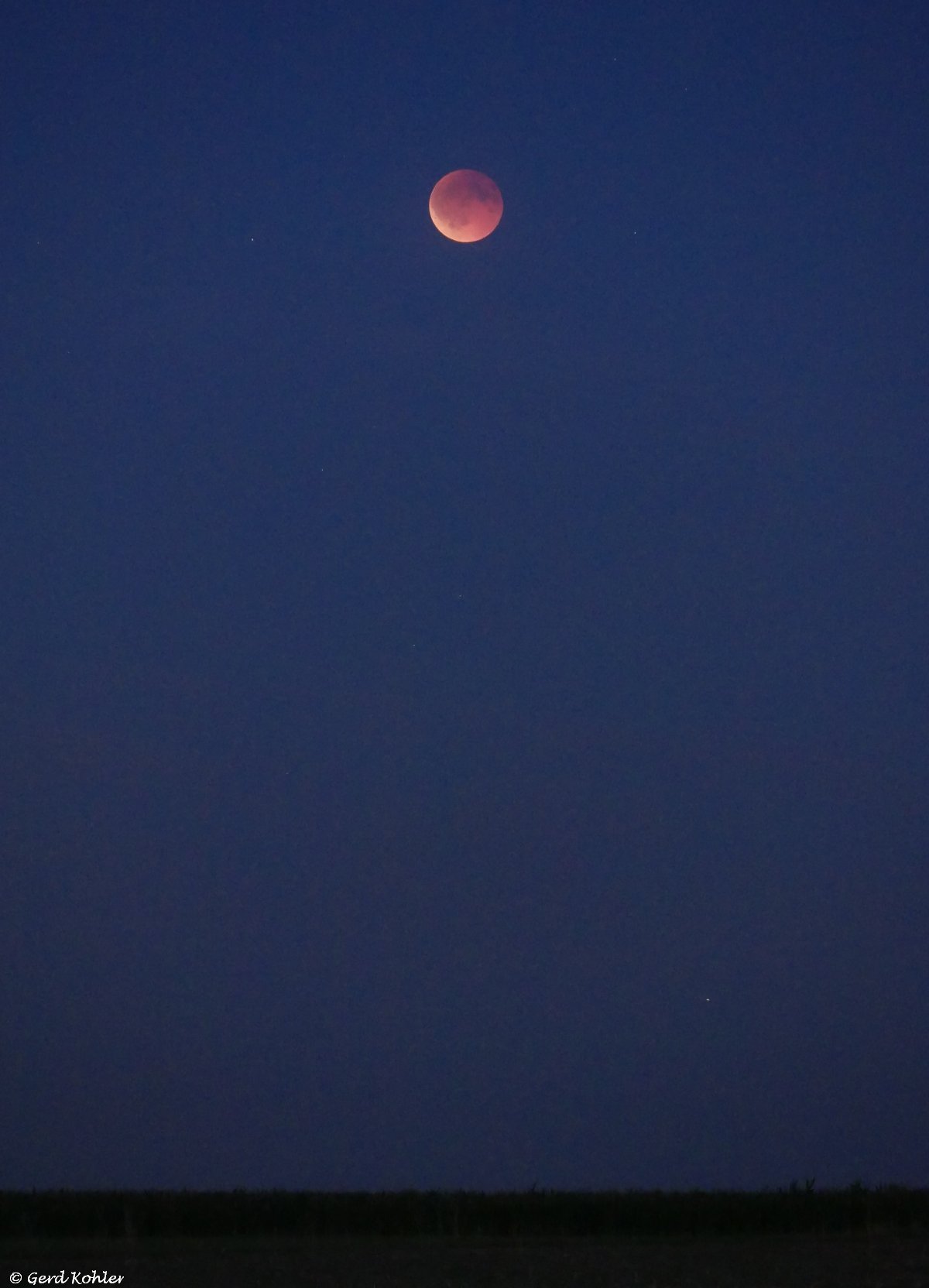 Die totale Mondfinsternis vom 7. September 2025.