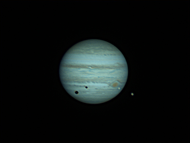 Doppelmonddurchgang bei Jupiter 26.10.2022