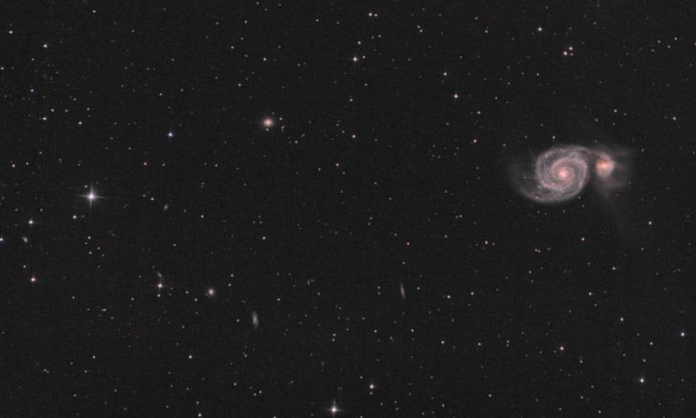 DSLR: M51 und Nachbarn