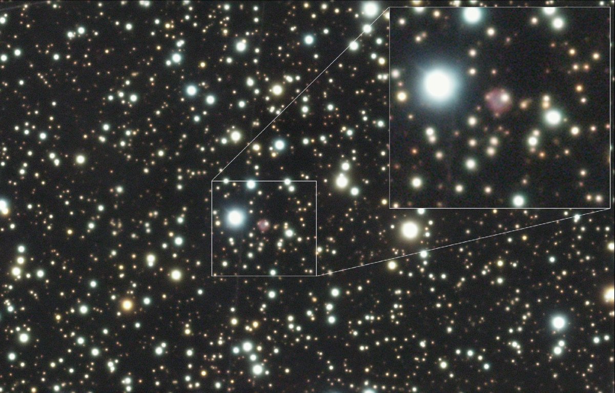 Entdeckungsaufnahme des Planetarischen Nebels Br6