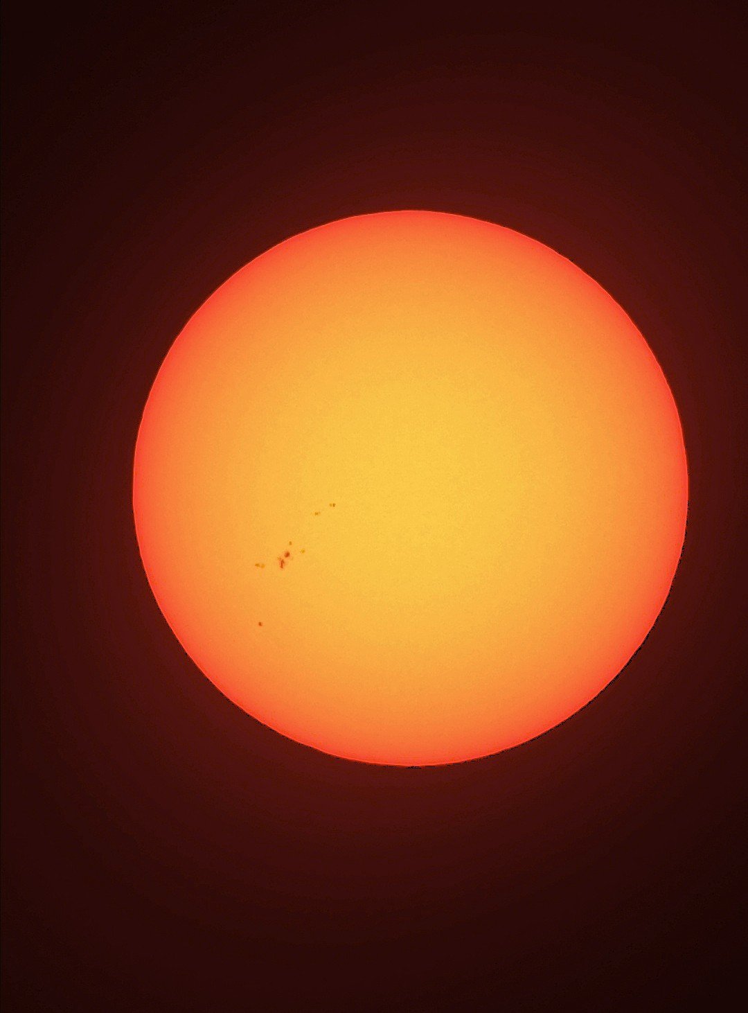 Erstes Sonnenfoto