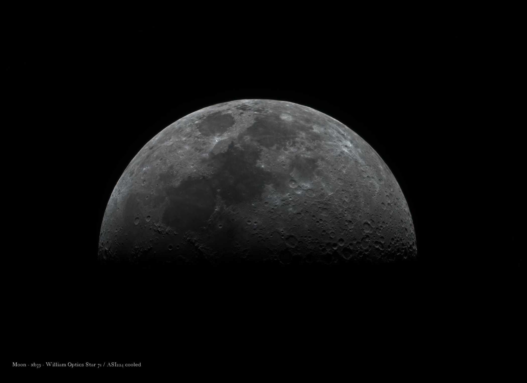 First Light Mond mit 348mm und ASI224 cooled