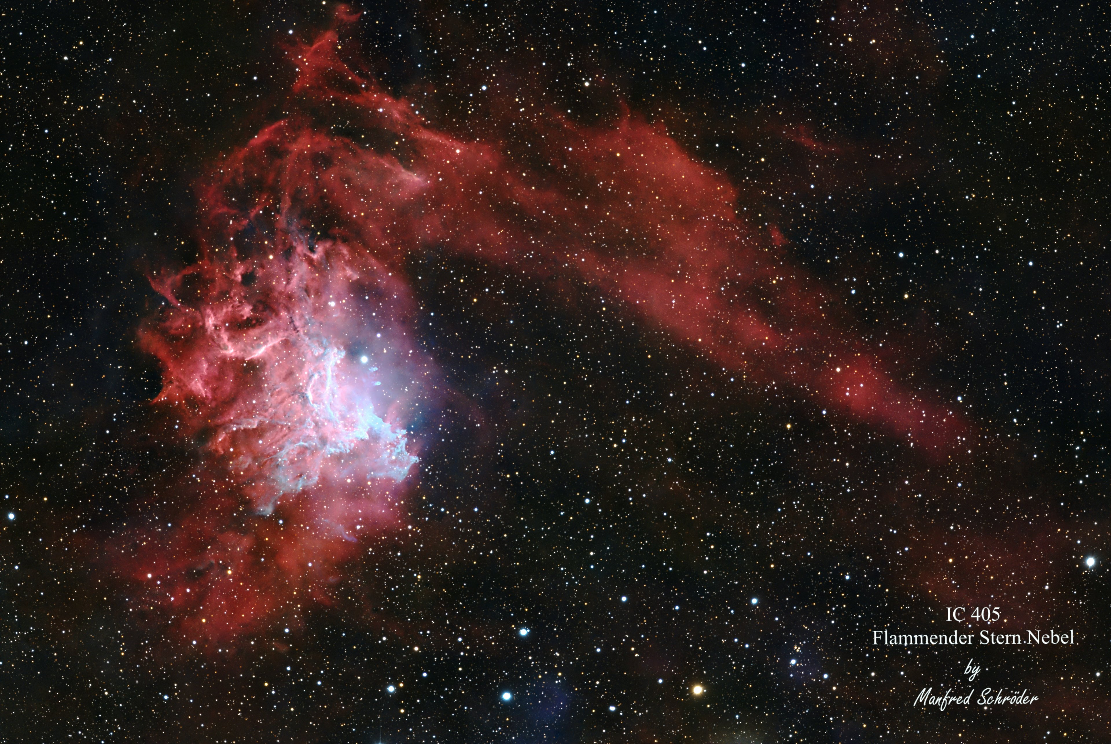 Flamender Stern Nebel