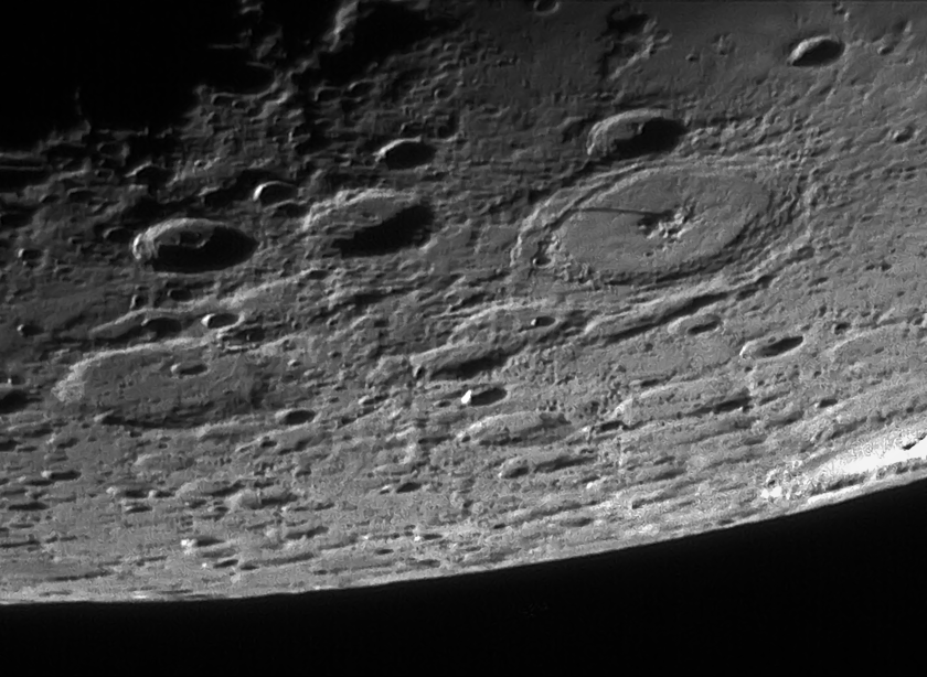 Furnerius, Vallis Snellius und  Petavius am 10.04.