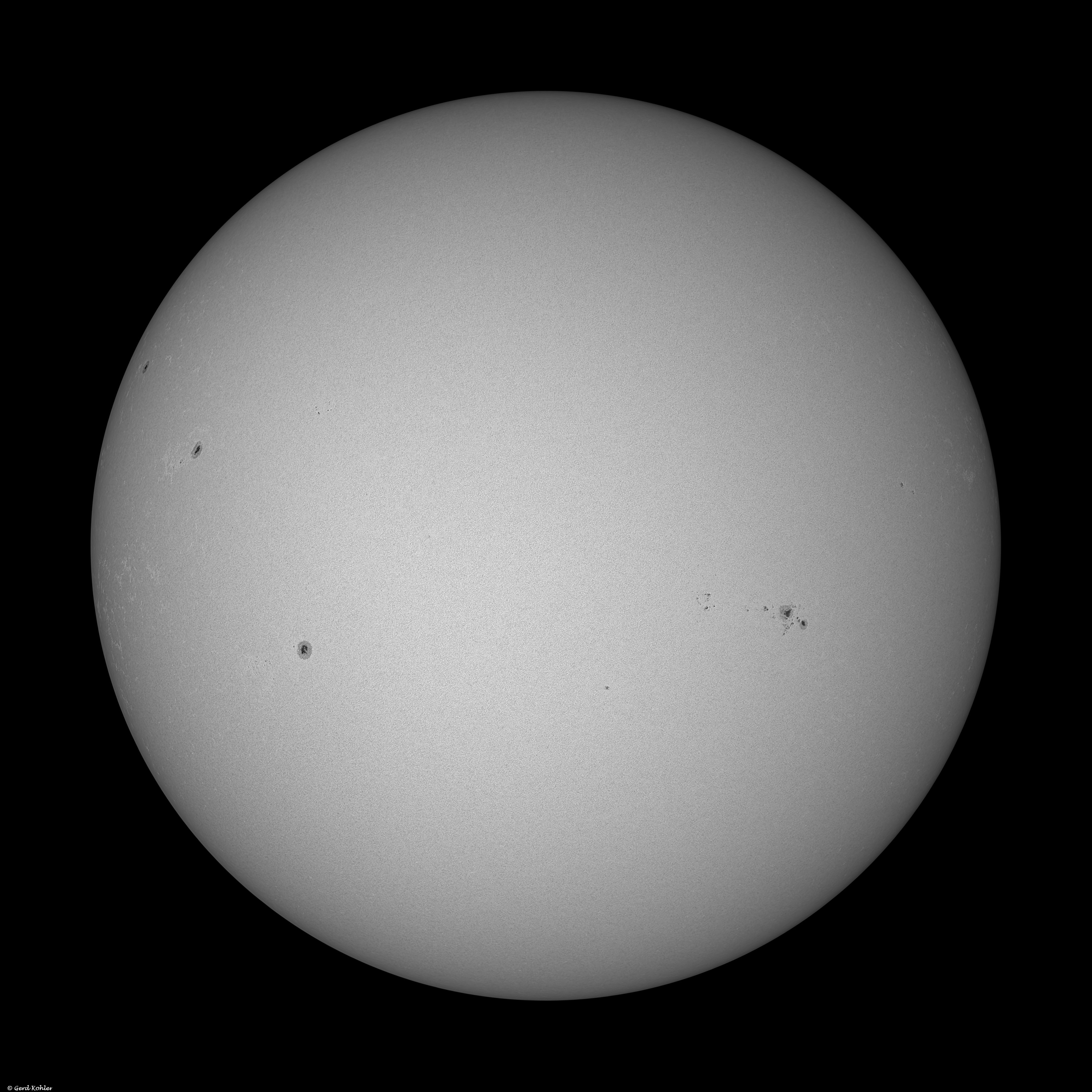 Gesamte Sonne vom 9. März 2025