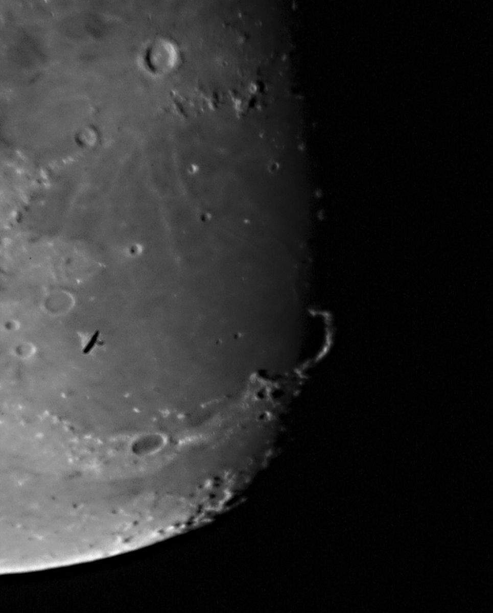 Goldener Henkel im Mondjura mit UFO