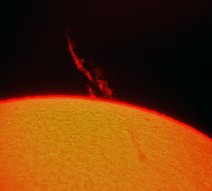 große Protuberanz 03 06 14 als Testbild Umbau PST