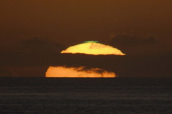 Grüner Blitz auf La Palma