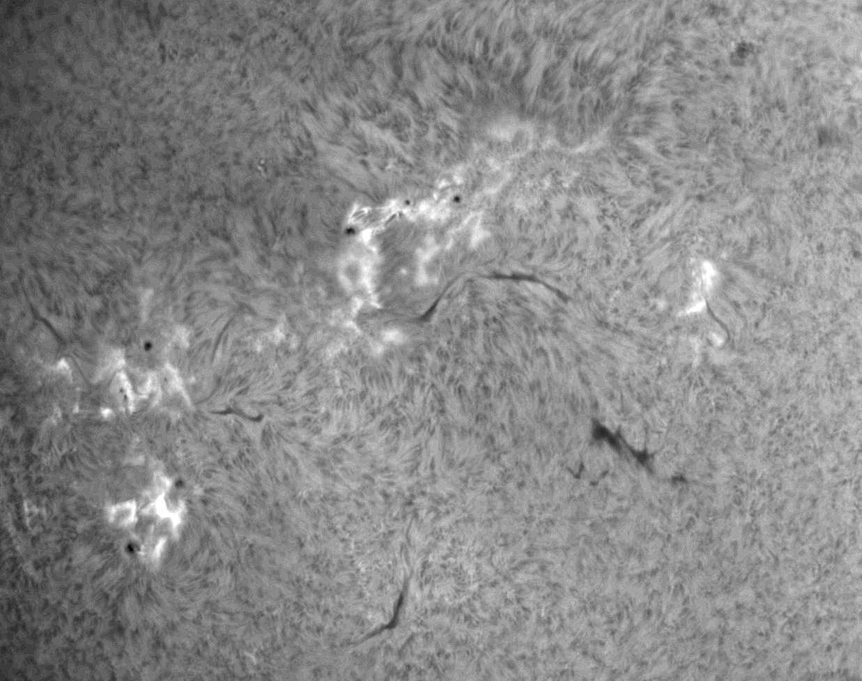 h-alpha Sonne 07.06.2015