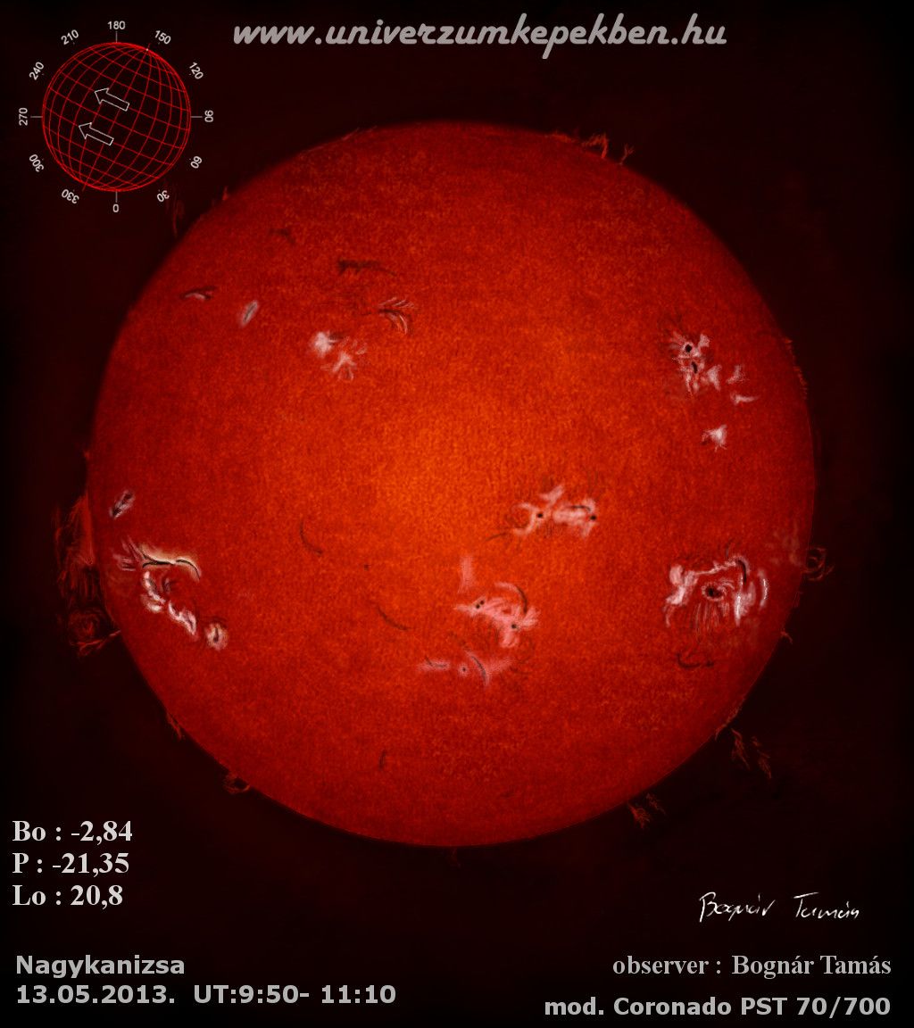 Halpha Sonna am 13.05.2013.