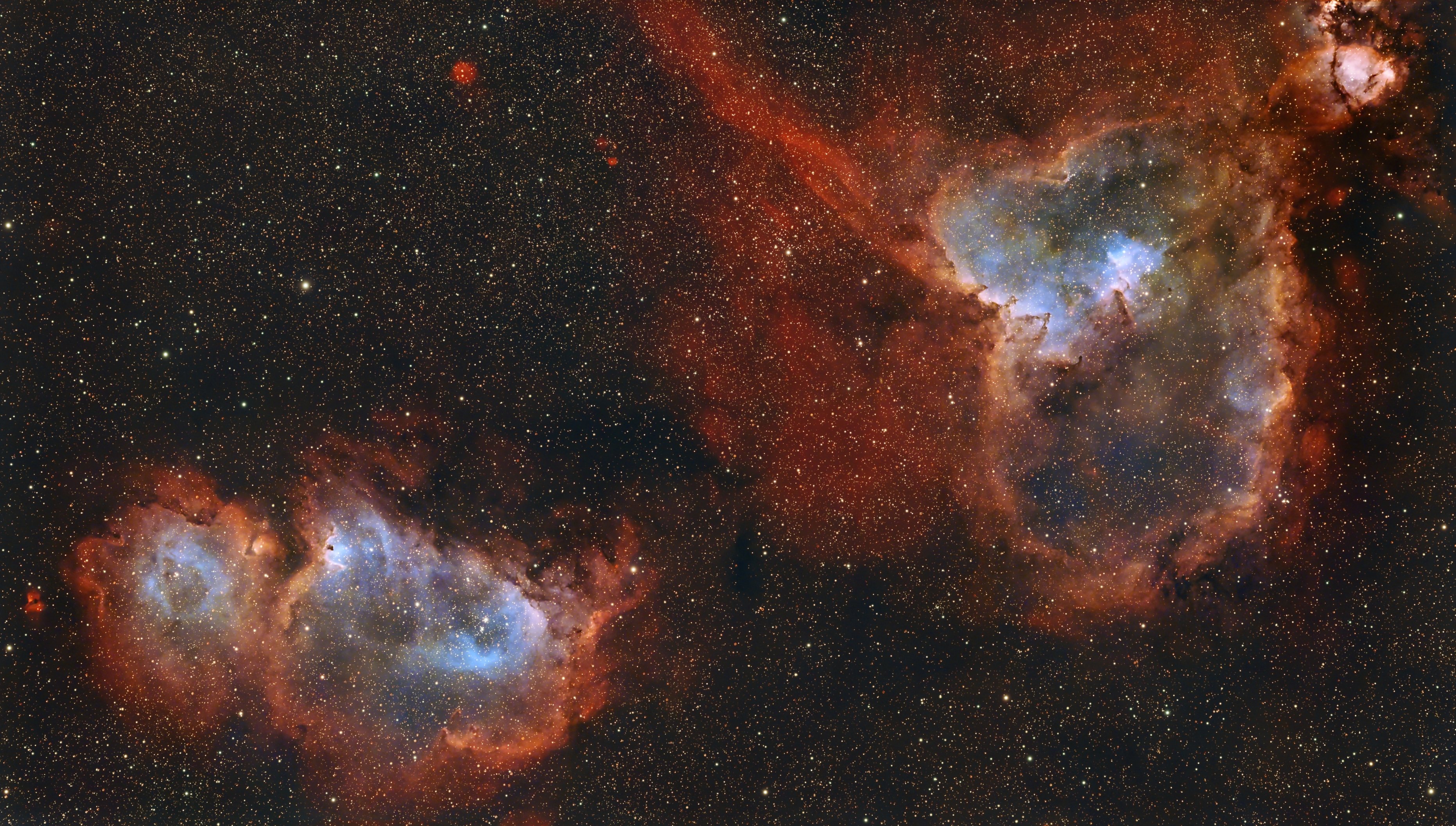 IC 1805 & 1848 im Sternbild Kassiopeia