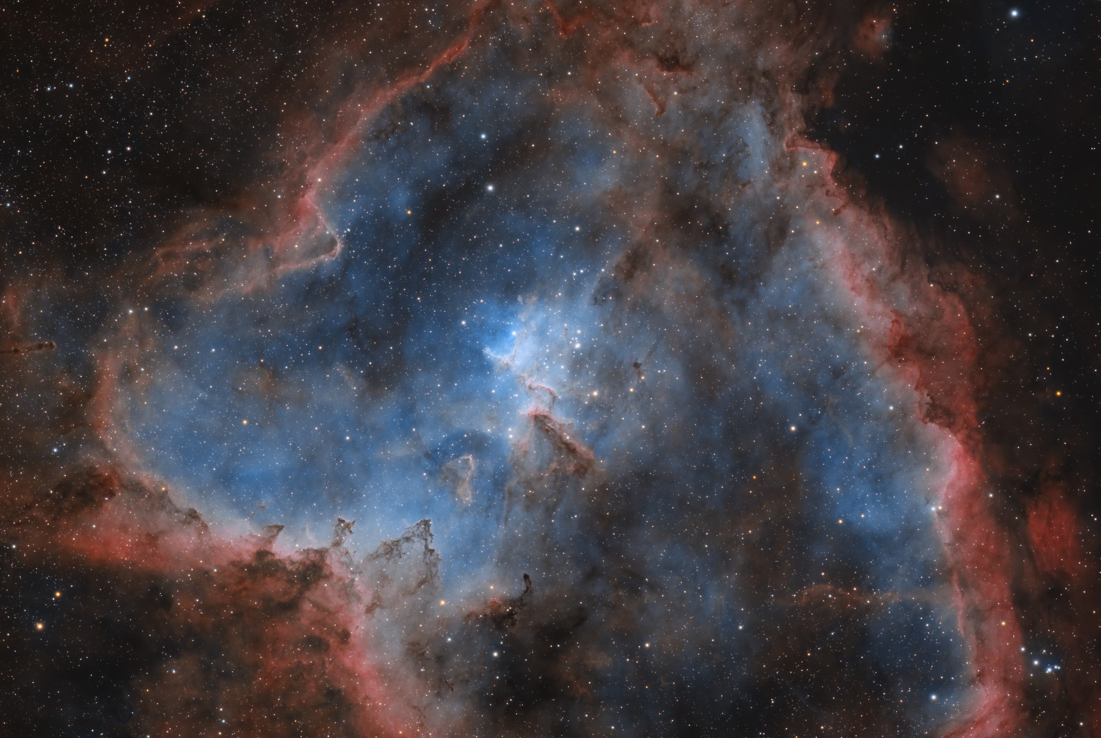 IC 1805 als Bicolor