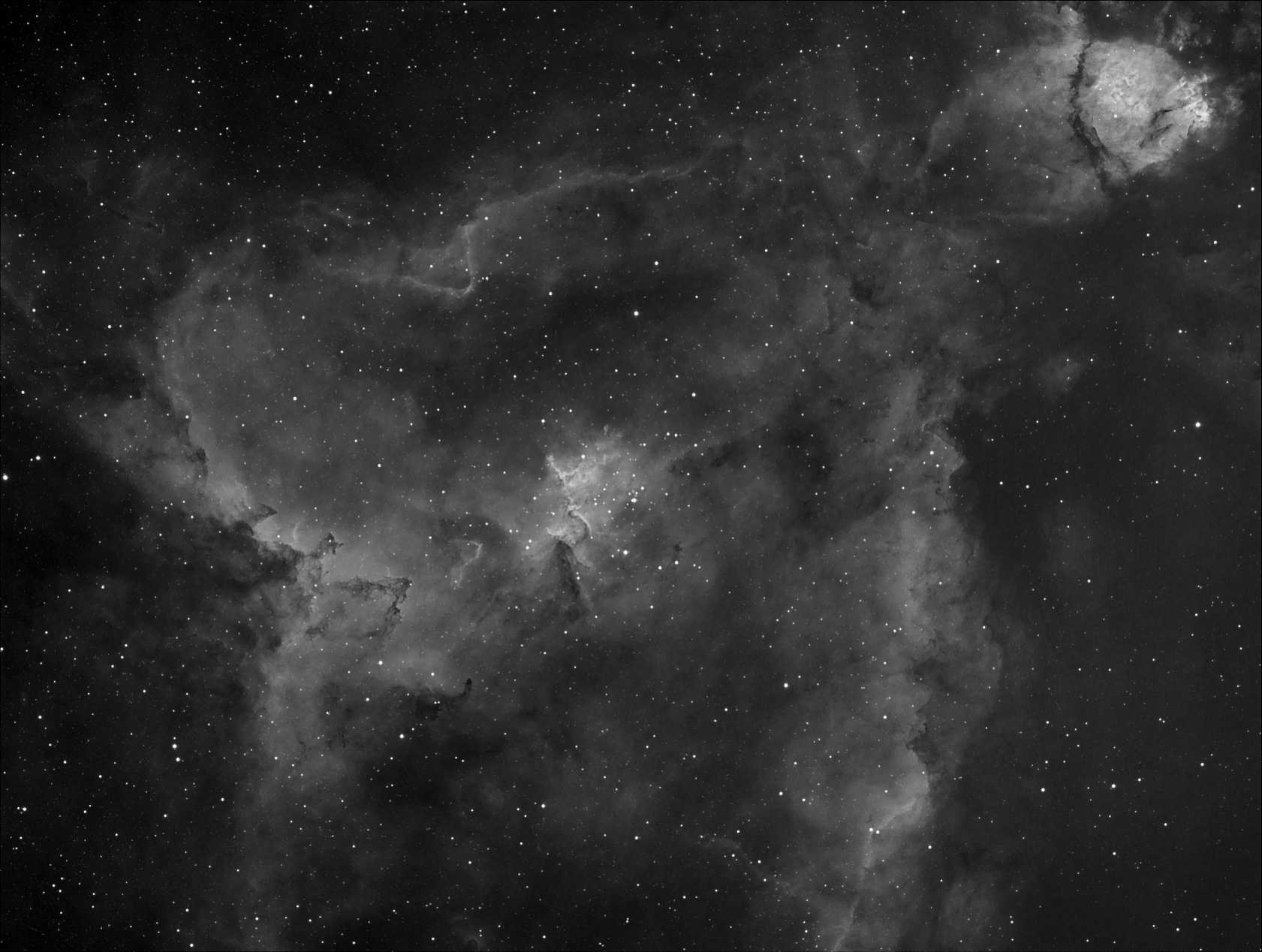 IC 1805 in Ha
