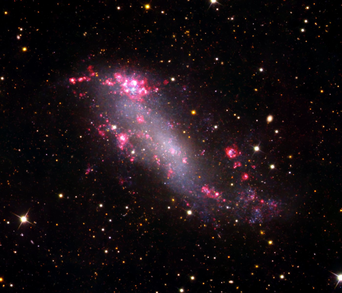 IC 2574 in H-Alpha Kontinuum-Licht