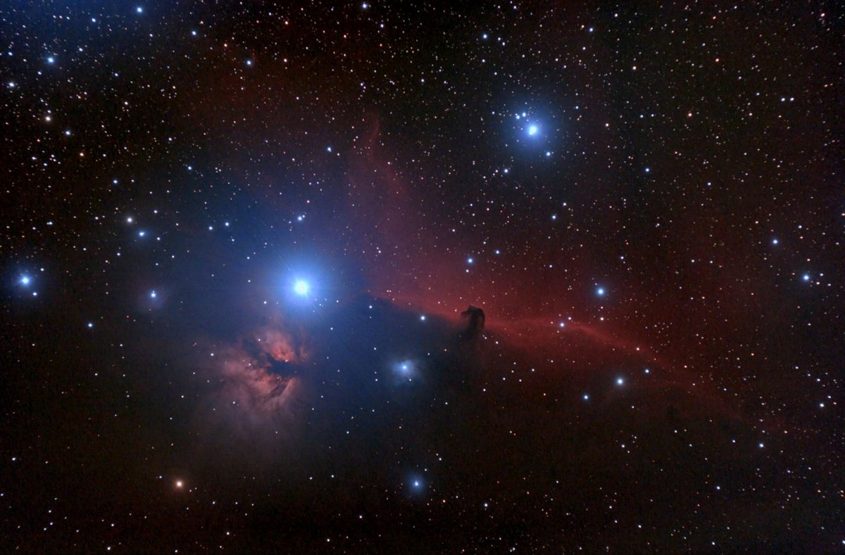 IC 434 und Pferdekopfnebel Version 2