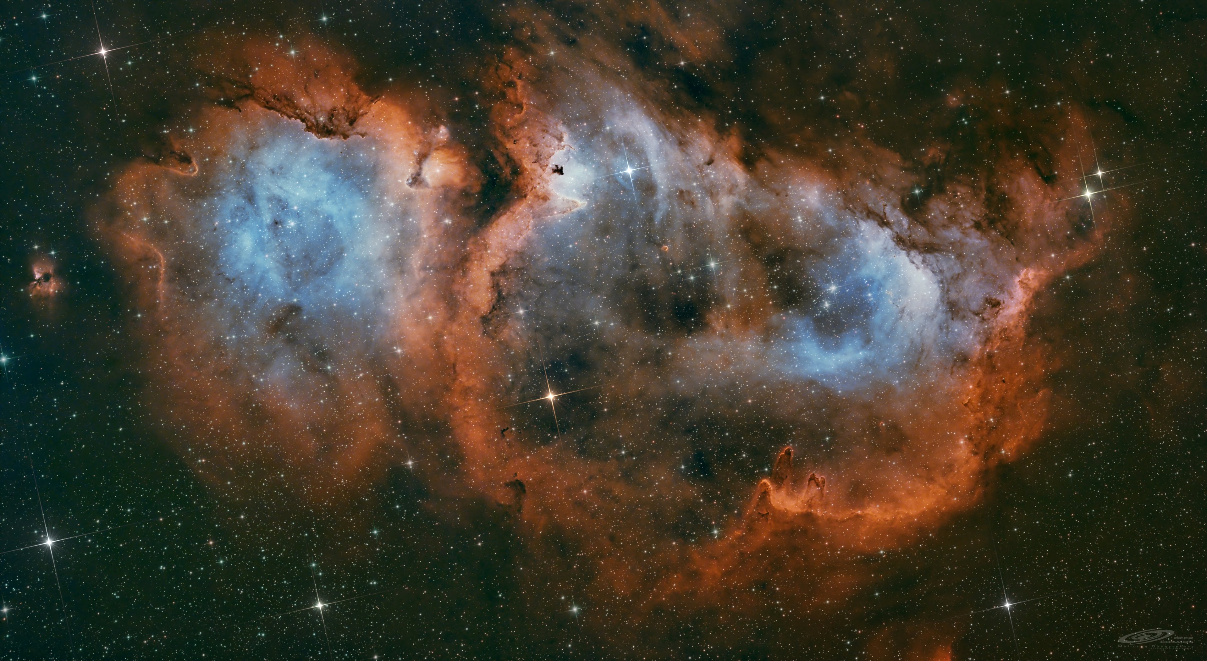 IC1848 Seelennebel -- 3 Panel Mosaik