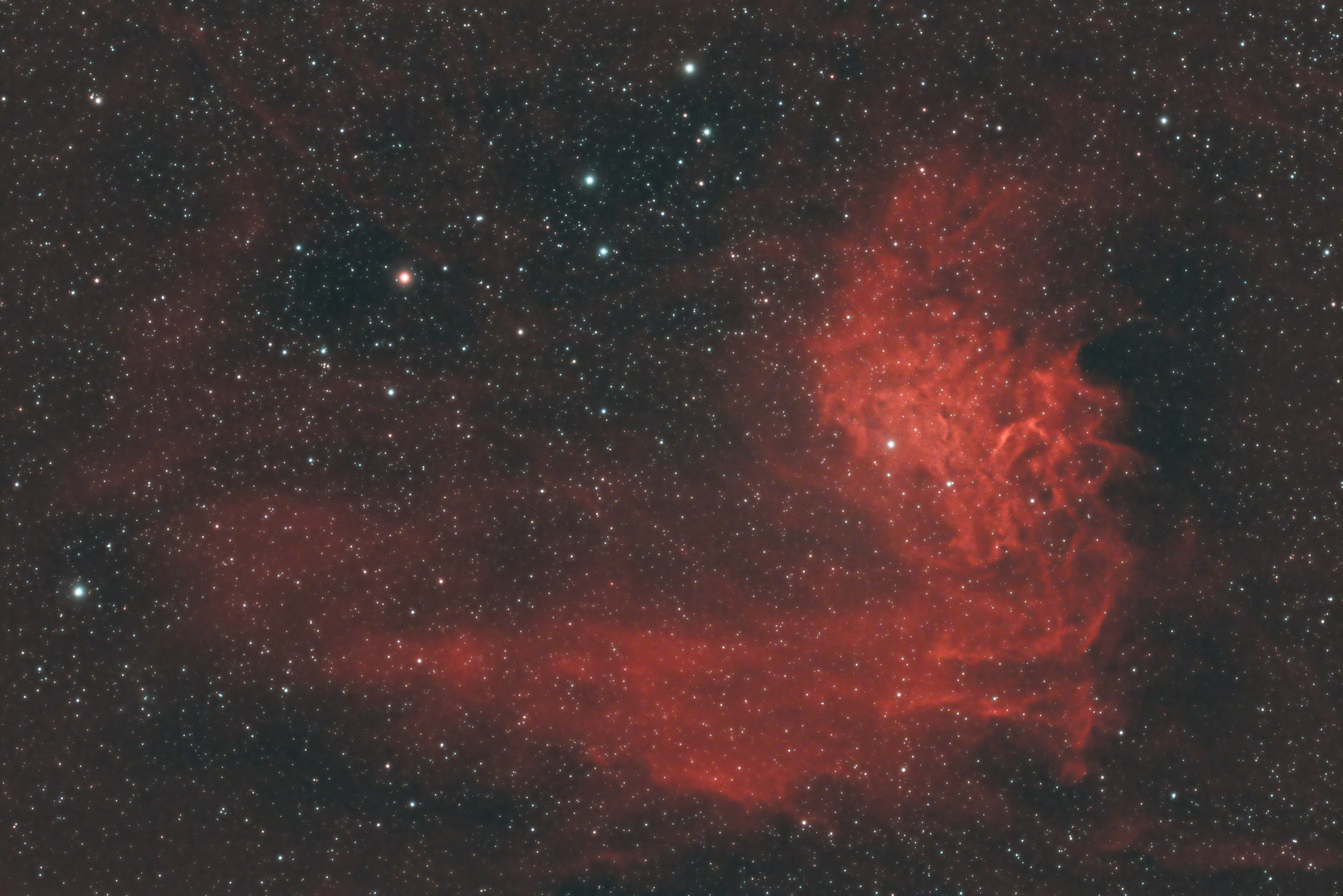 IC405-15x300 Sekunden, Optolong L-Ultimate Filter bearbeitet mit "PIXASTRO"