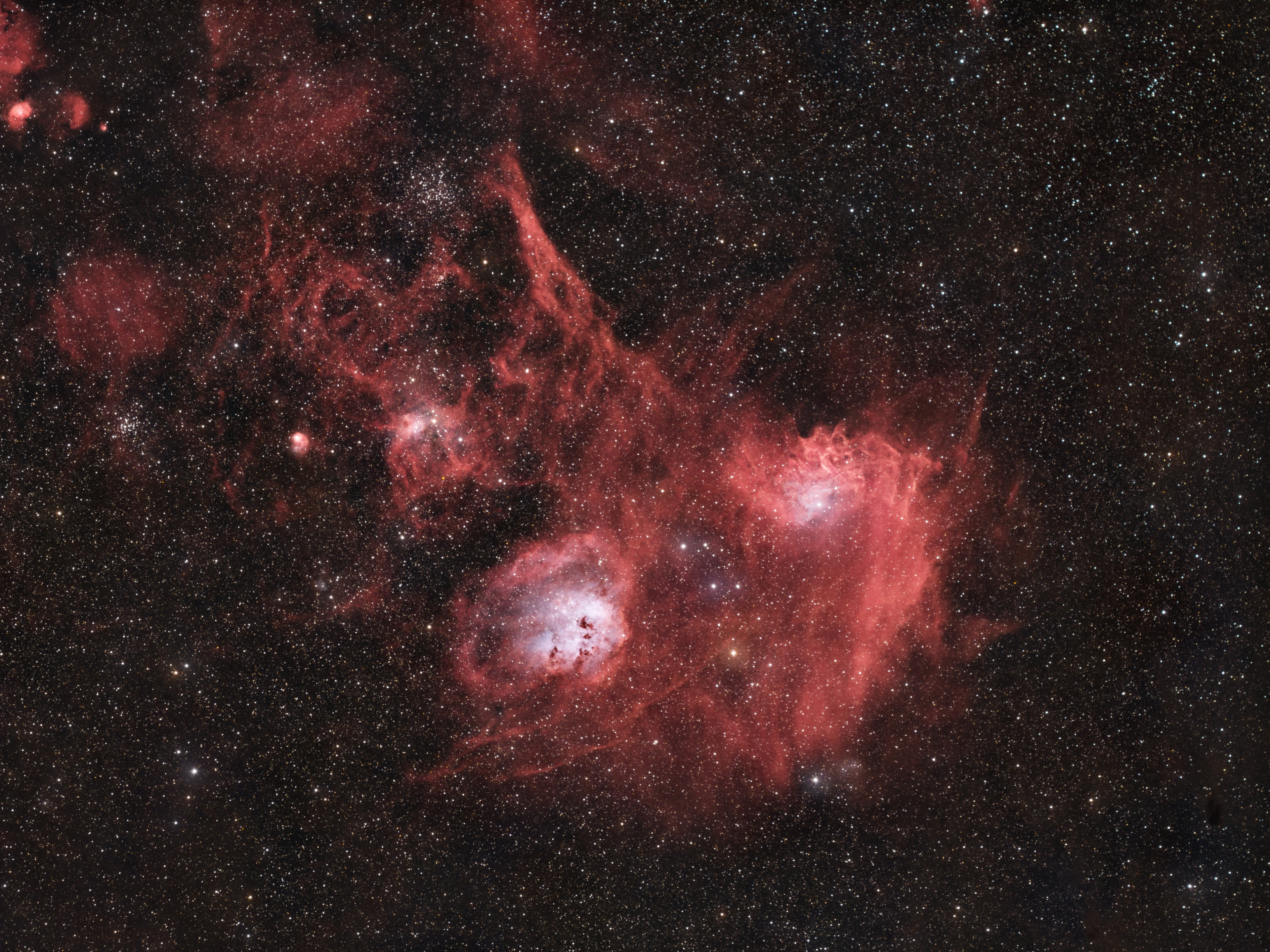 IC405 & IC410 - Aurigia Widefield