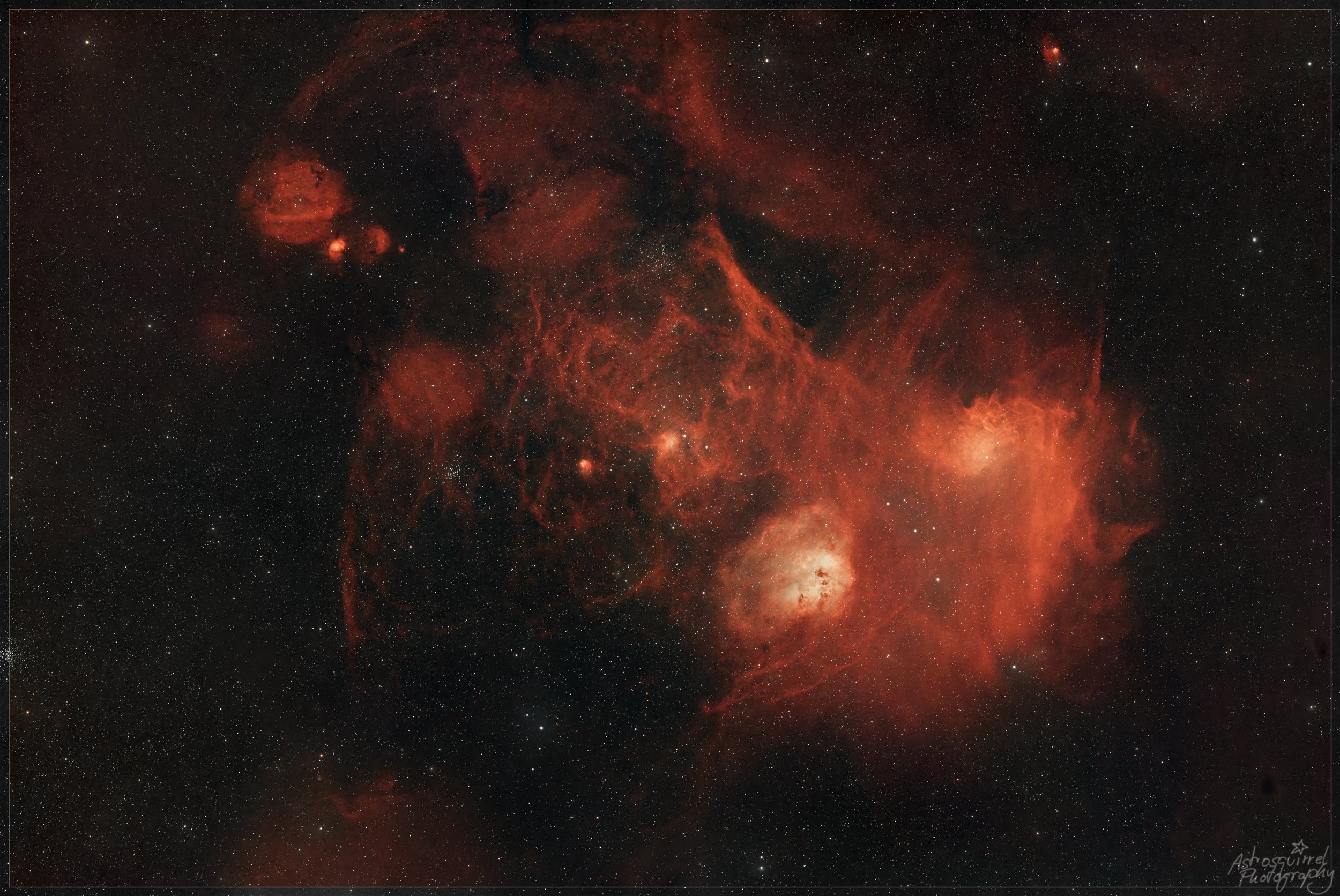IC410 im Widefield mit nur 135mm Brennweite