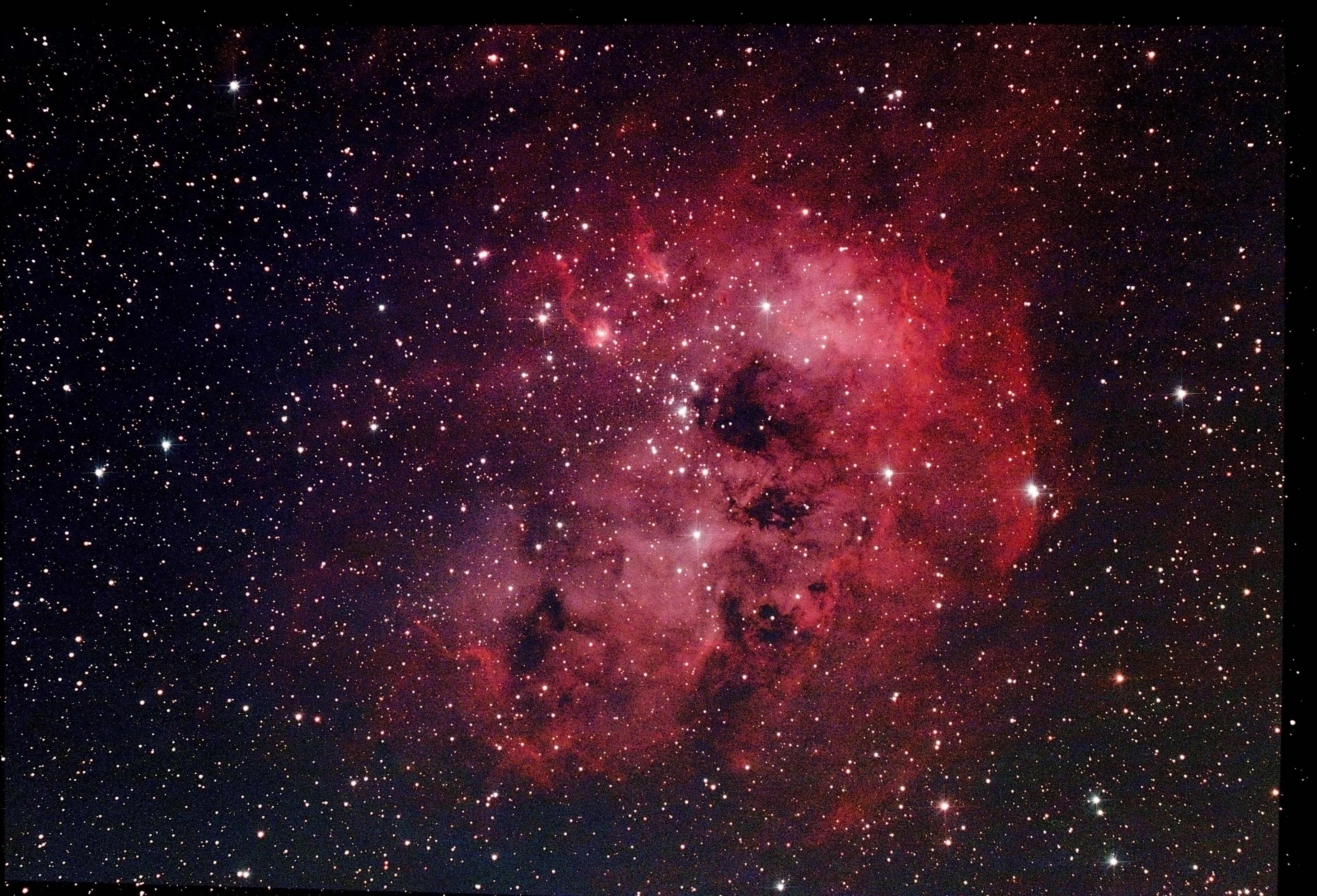 IC410 (Kaulquappen Nebel) mit Sternhaufen NGC1893