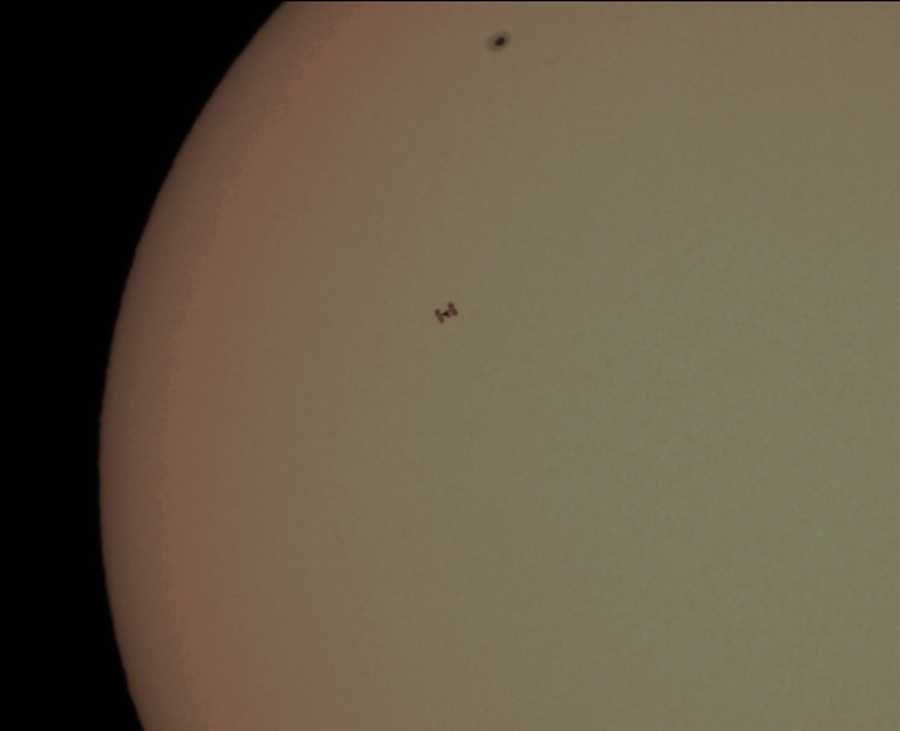 ISS Sonnenpassage