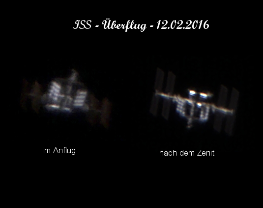 ISS - Überflug vom 12.02.16