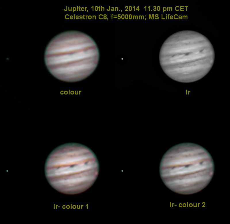 Jupiter 10.1.14 mit MS LifeCam