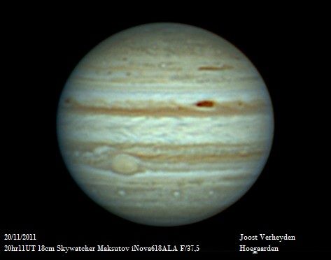 Jupiter 20/11 mit Skywatcher 18cm Maksutov