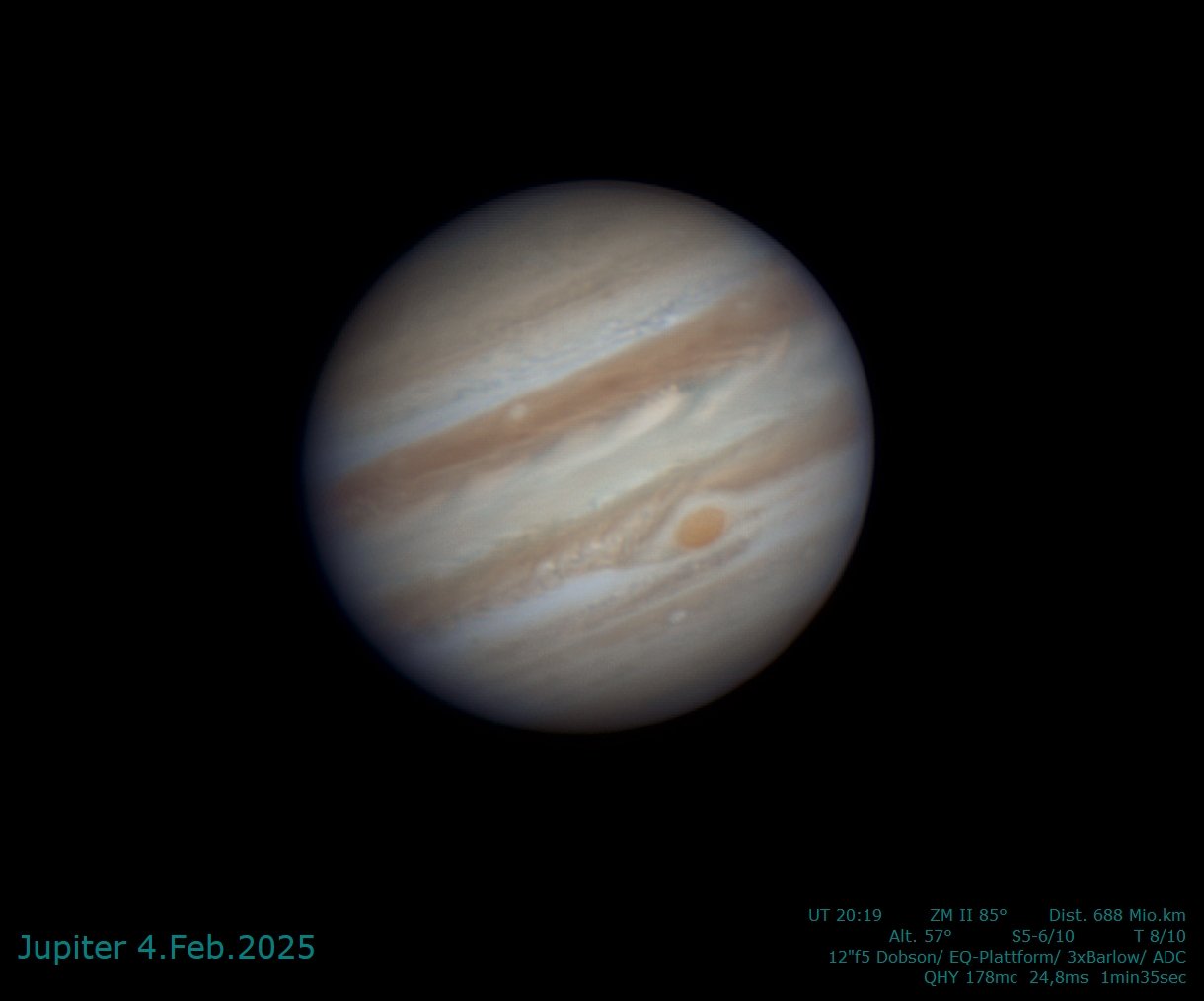 Jupiter 4.Feber 2025