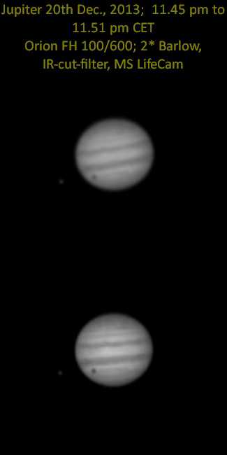Jupiter am 100/600 FH geht das?