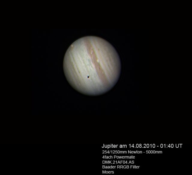 Jupiter am 14.08.2010 - 01:40 UT