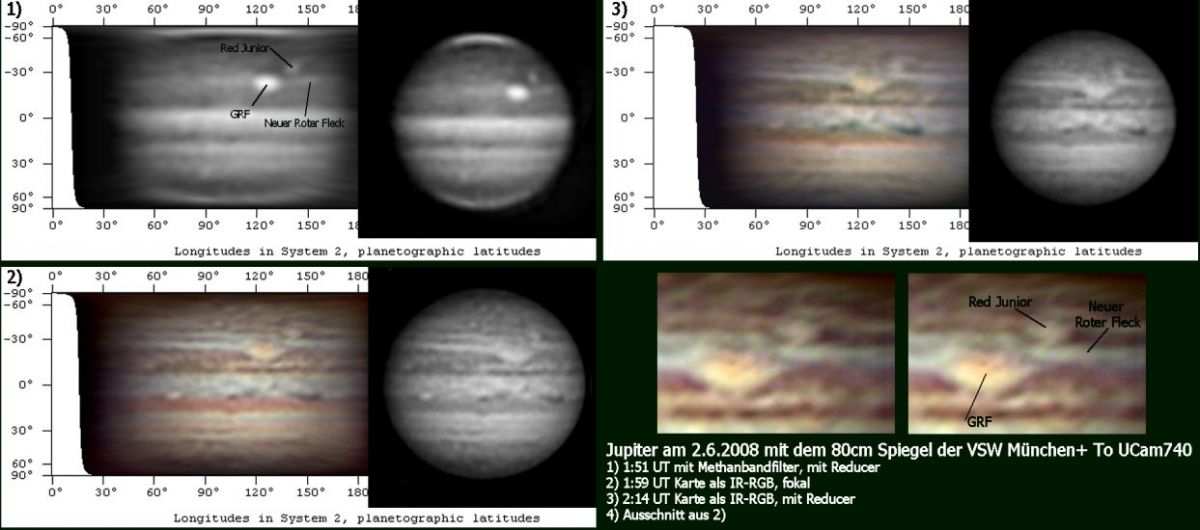 Jupiter am 2.6. mit GRF, Red Junior und neuen Rote