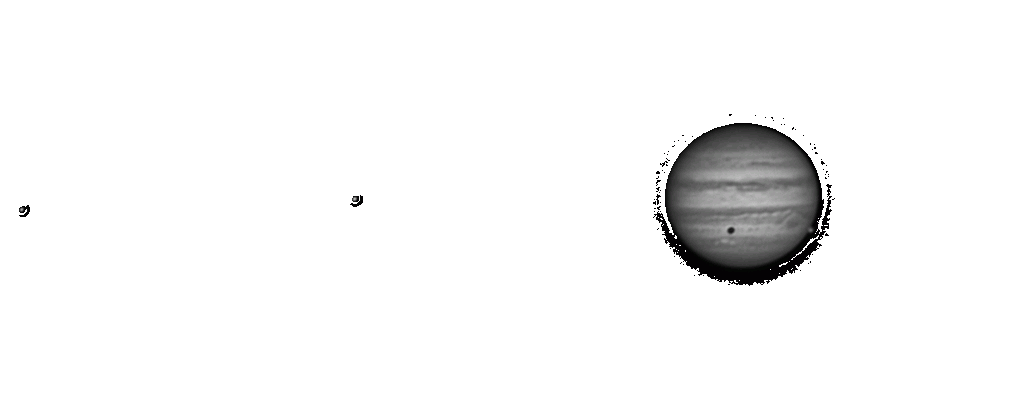 Jupiter Animation (2014-01-25) mit Ganymedschatten