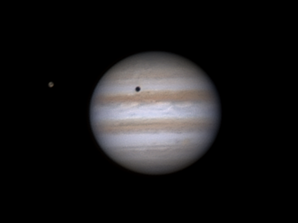 Jupiter & Ganymed mit Schattenwurf am 10.2.16